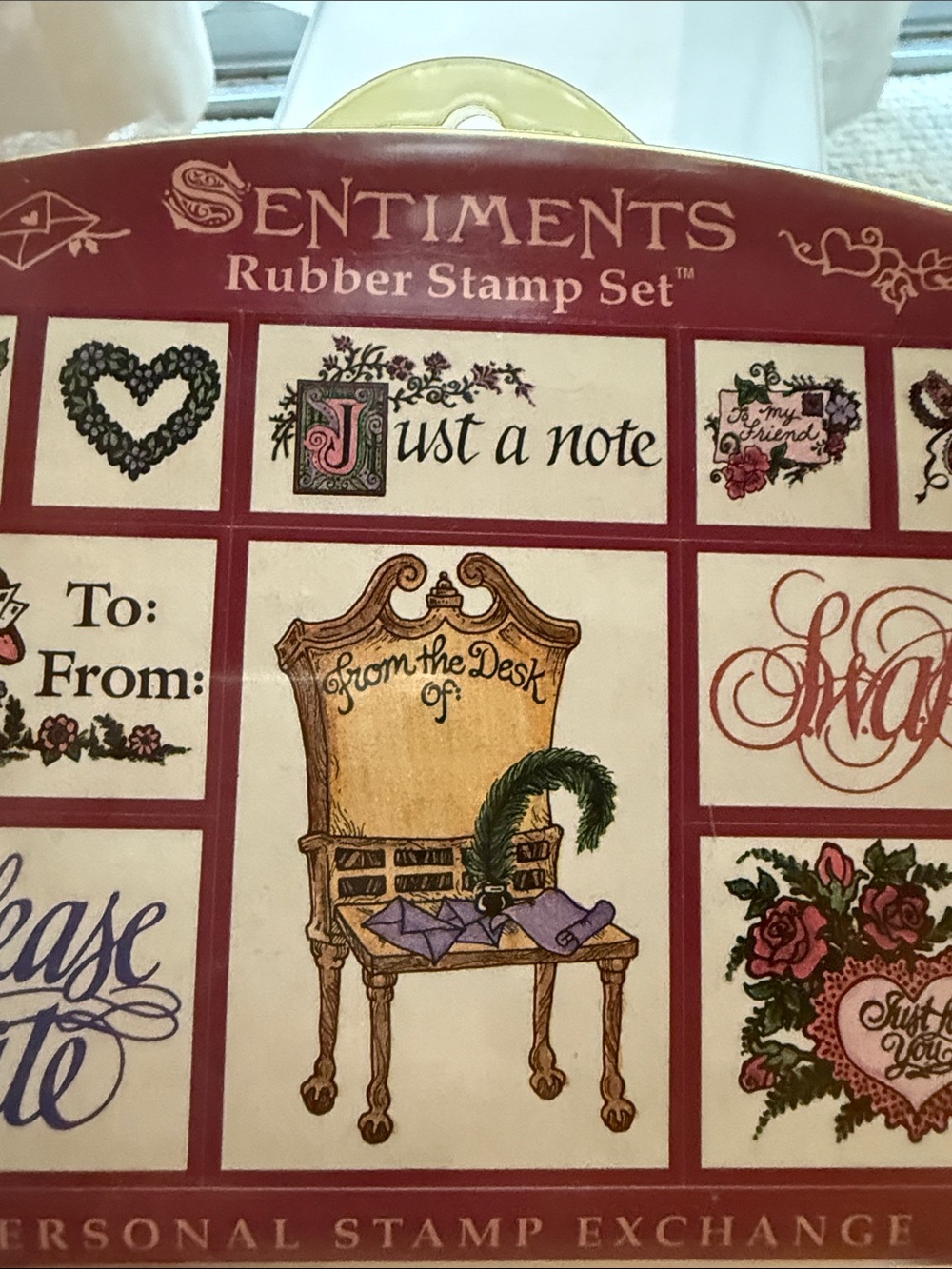 Sentiments Rubber Stamp Set - Picture 4 of 9